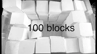 100 BLOCKS OF PLAIN GYM CHALK CRUMBLE ~ ASMR ~ #BIRTHDAYWEEKCELEBRATION