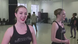 College students learn Rockettes' dance techniques