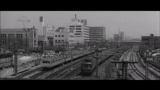 Flag in the Mist - 霧の旗 (1965) Opening Train Scene, KamiKumamoto st, Hakata st (TRAINS IN MOVIES #91)