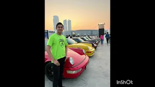 Icons of Porsche  classic cars  in Dubai