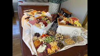 How to make a charcuterie board/ grazing table/ holiday spread