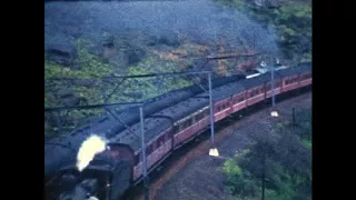 3813 passes a 32 class on Cowan Bank in 1959.