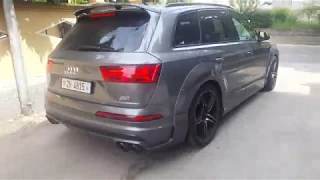 2018 Audi Sq7 Abt [the fastest diesel suv in the world] acceleration insane diesel sound 4k