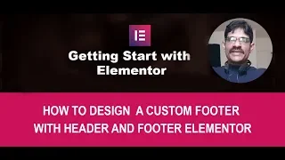 Custom footer with Header footer Elementor