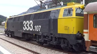 EMD 645 Turbo V16 engine start up. Class 333. Spain