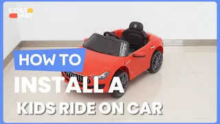 How to Install the Remote Control Maserati Licensed Kids Ride on Car | TY327432 #costway #howto