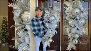 HOW TO MAKE A STATEMENT AT THE DOOR THIS CHRISTMAS /  Getting Ready For My Christmas Home Tour 2021