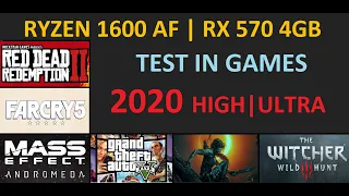 RYZEN 1600AF | RX 570 4GB TEST IN GAMES