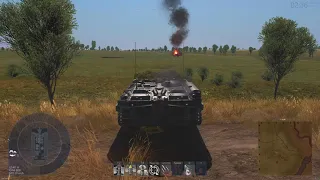 War Thunder Hull aiming test(sweden strv-103)