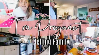 TELLING FAMILY I'M PREGNANT WITH BABY #4 | MOTHERS DAY ANNOUNCEMENT | ANNOUNCING WE'RE PREGNANT