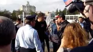 Москва 27 сентября 2015 года. Гуляния (митинг не разрешили) против войны с Украиной.