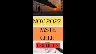 November 2022 MSTE CELE #shorts