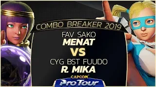 FAV Sako (Menat) vs CYG BST Fuudo (R. Mika) - Combo Breaker 2019 Top 96 - CPT 2019