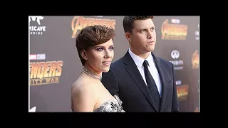 Scarlett Johansson and Colin Jost Make Red Carpet Debut at 'Avengers: Infinity War' Premiere