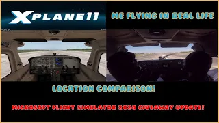 X-plane vs Real Life Flying (Flight Simulator 2020 giveaway update and channel update!)