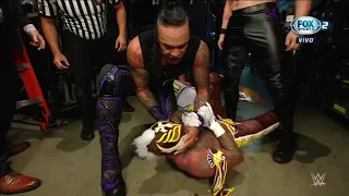 Finn Bálor & Damian Priest atacan a Rey & Dominik Mysterio en Backstage - WWE Raw 04/07/2022 Español