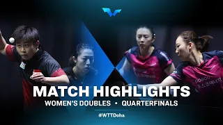 Lin Ye/Yu Mengyu vs Yang Haeun/Jeon Jihee | WTT Contender Doha 2021 | WD | QF Highlights