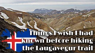 Things I wish I had known before hiking the Laugavegur trail