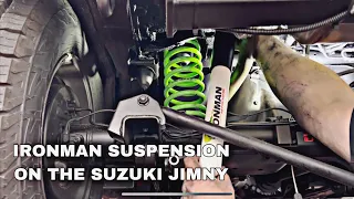 Suzuki Jimny Gen 4 JB74, Ironman Lift kit: the whole process, including castor correction bushes