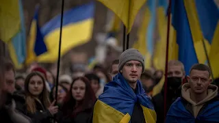 Unterstützungskundgebungen für die Ukraine