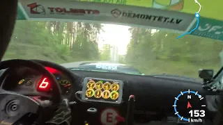 SS10  Rally Visaginas 2024. onboard. A.Spilva/M.Krieviņš