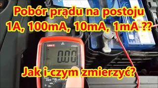 Pomiar poboru prądu w aucie na postoju grupa VAG - Skoda Octavia 2FL