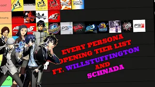 Ranking ALL Persona Openings (ft. @willstuffingtongaming & @Schnada)