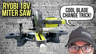 Ryobi 18v Sliding Miter Saw REVIEW // Ryobi Model PBT01B