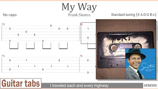 Frank Sinatra - My Way // guitar tabs + lyrics | HCR special