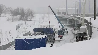 Строительство соединения Московского Скоростного Диаметра (Юго-Восточной Хорды)  с Каспийской улицей