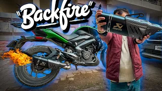 Dominar400 aftermarket exhaust🔥|| Best exhaust for single cylinder bike || Rohitvlogs
