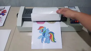 Tutorial laminasi sticker vinyl NeoJet dgn teknik laminasi dingin menggunakan mesin laminator Yatai