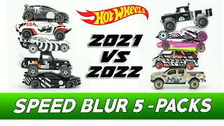 UNBOXING: 2022 Hot Wheels Speed Blur 5-Pack -- with bonus 2021 unboxing!