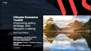 Climate Scenarios Toolkit - Improving policy, strategy, and decision-making