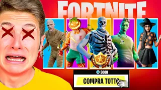 SE MUOIO COMPRO TUTTE LE SKIN DI HALLOWEEN CHALLENGE!! Fortnite *Sfida ESTREMA*