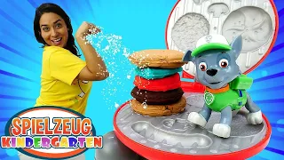 Paw Patrol in Valerias Spielzeug Kindergarten. Spielzeug Video für Kinder