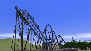 Batman: The Ride Recreation | Six Flags Magic Mountain | Ultimate Coster 2