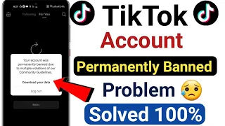 How To Recover Permanently Banned TikTok Account 2023 || TikTok Banned Account Recovery #tiktok