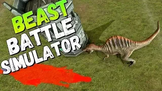 ЗАЩИТИ БАШНЮ ОТ ДИНОЗАВРОВ! Beast Battle Simulator - Битва динозавров  Бест батл симулятор