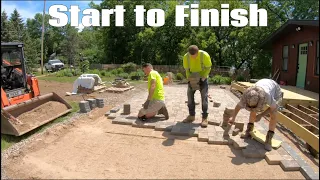 Installing a 15 x 30 Paver patio in 8 hours