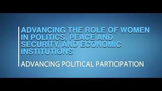 Lesson 1: Advancing Political Participation