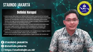 Materi kuliah Pendidikan Anti Korupsi (Pertemuan 1) STAIINDO JAKARTA