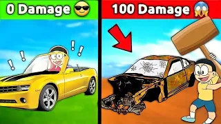 Nobita Destroyed All Cars 😱 || Funny Gameplay 😂