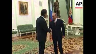 Newly-inaugurated president meets Putin