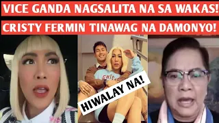 VICE GANDA NAGSALITA NA SA WAKAS! CRISTY FERMIN SINUPALPAL TINAWAG NA DAMONYO