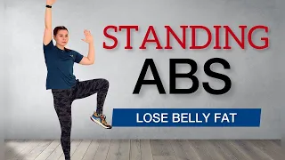 20 min Standing Abs Workout/ Non Stop/No Jumping/ No Squats