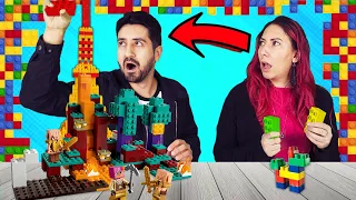 QUEM FEZ AS MELHORES ESCULTURAS DE BLOCOS DE MONTAR | Gabriel e Shirley 2.0