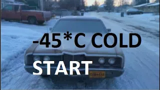 Extreme car cold start compilation #23 -45*C Russia+Alaska | запуск двигателя в мороз -45