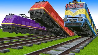 【踏切アニメ】踏切に立ってはいけません - 新幹線はでこぼこの道に乗る【カンカン】電車 Fumikiri 3D Railroad Crossing Animation #2
