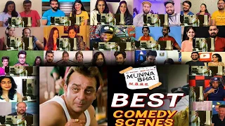 MunnaBhai M.B.B.S Best Comedy Scenes | Arshad Warsi Comedy | Sanjay Dutt | Mashup Reaction
